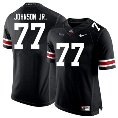 Men's Ohio State Buckeyes #77 Paris Johnson Jr. Black Nike NCAA College Football Jersey Original NJW7044EE